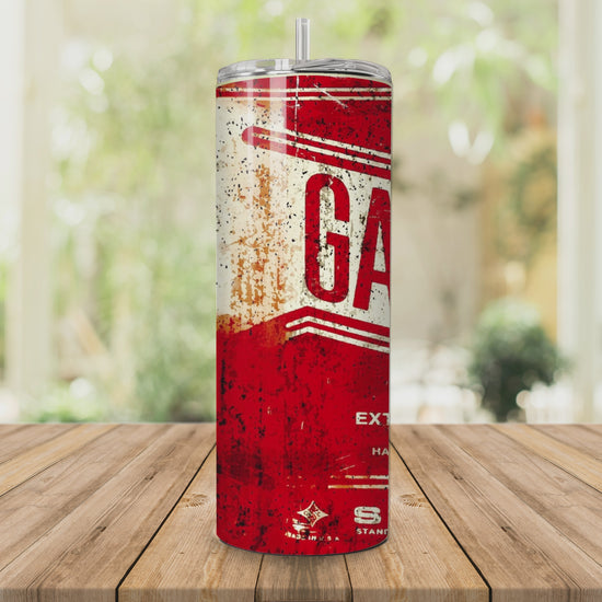 Stainless steel tumbler with double-wall insulation